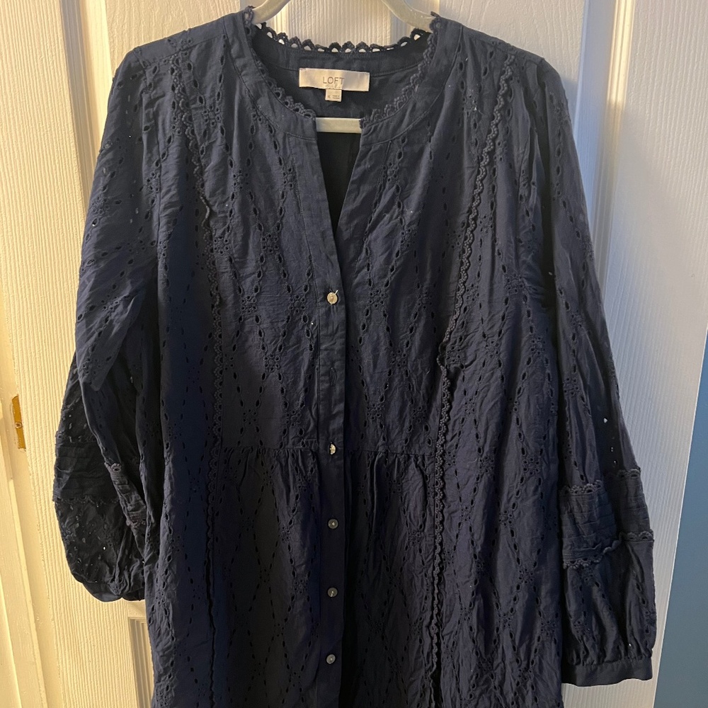Loft Eyelet Dress